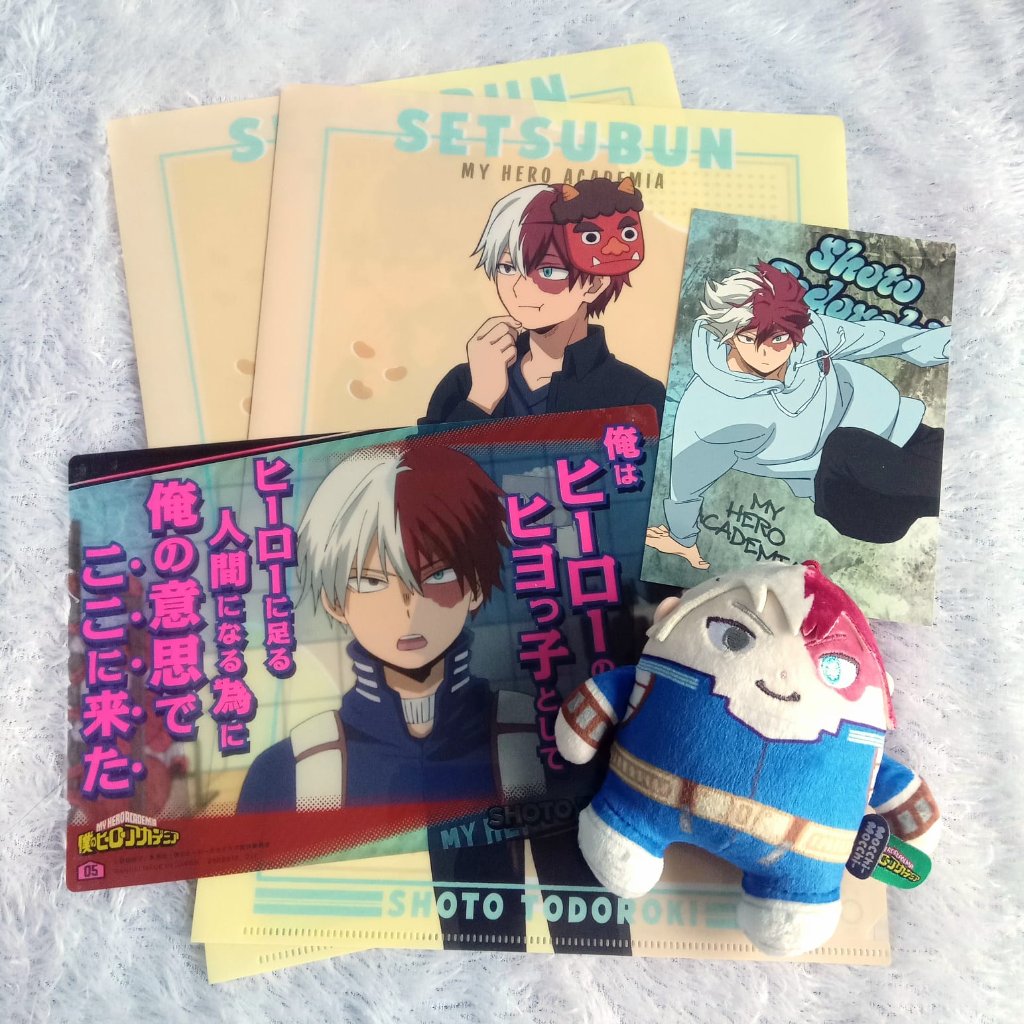 Todoroki Shoto MHA My Hero Academia Standee Akrilik Keychain Rubber OFFICIAL MERCHANDISE