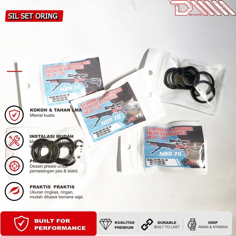 SIL ORING SET MRDR OD 34 DAN OD 38 NBR 70