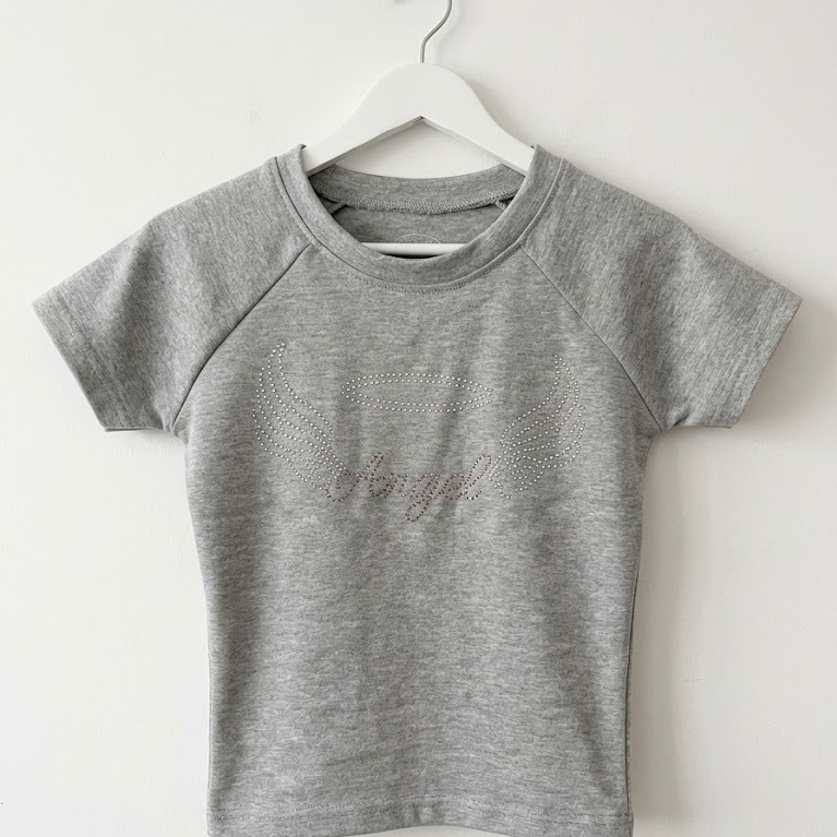 Top Slim Fit Wanita Angel Bling Bling | Atasan Slim Fit Wanita | Top Tshirt Babytee