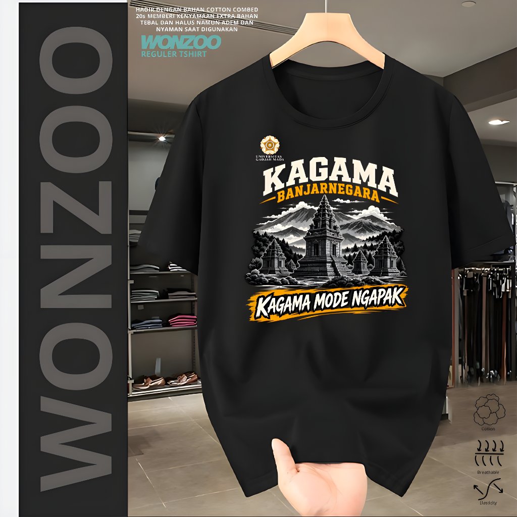 KAOS KAGAMA BANJARNEGARA UGM UNIVERSITAS GADJAH MADA BAHAN PREMIUM 20S