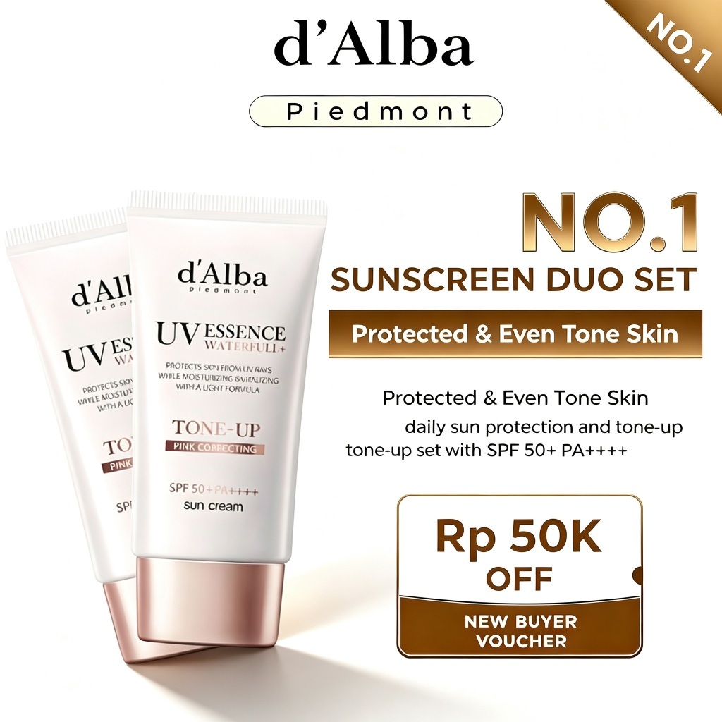 d' Suncream Double Set (2Pcs Waterfull Tone Up Sun Cream 50ml)