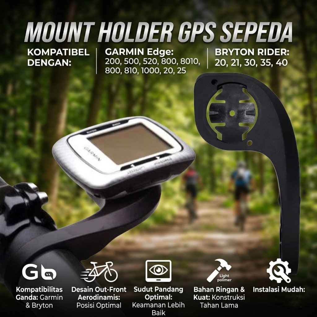 set mount holder GPS sepeda spedometer Dudukan GPS SRAM 200/500/520