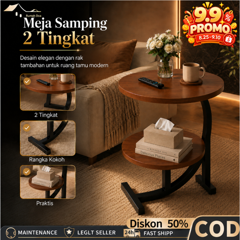 COD Meja Nakas Meja Kopi Meja Samping Meja Ruang Tamu Susun Meja Nakas Meja Cafe Meja Sudut Serbagun