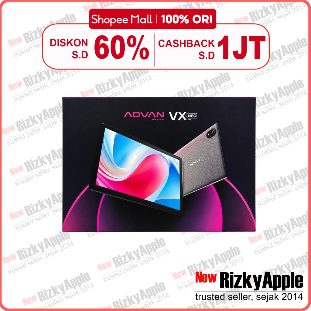 Advan Tab VX Neo 128GB [ RAM 4GB ] Garansi Resmi Advan Indonesia Tablet Android Murah