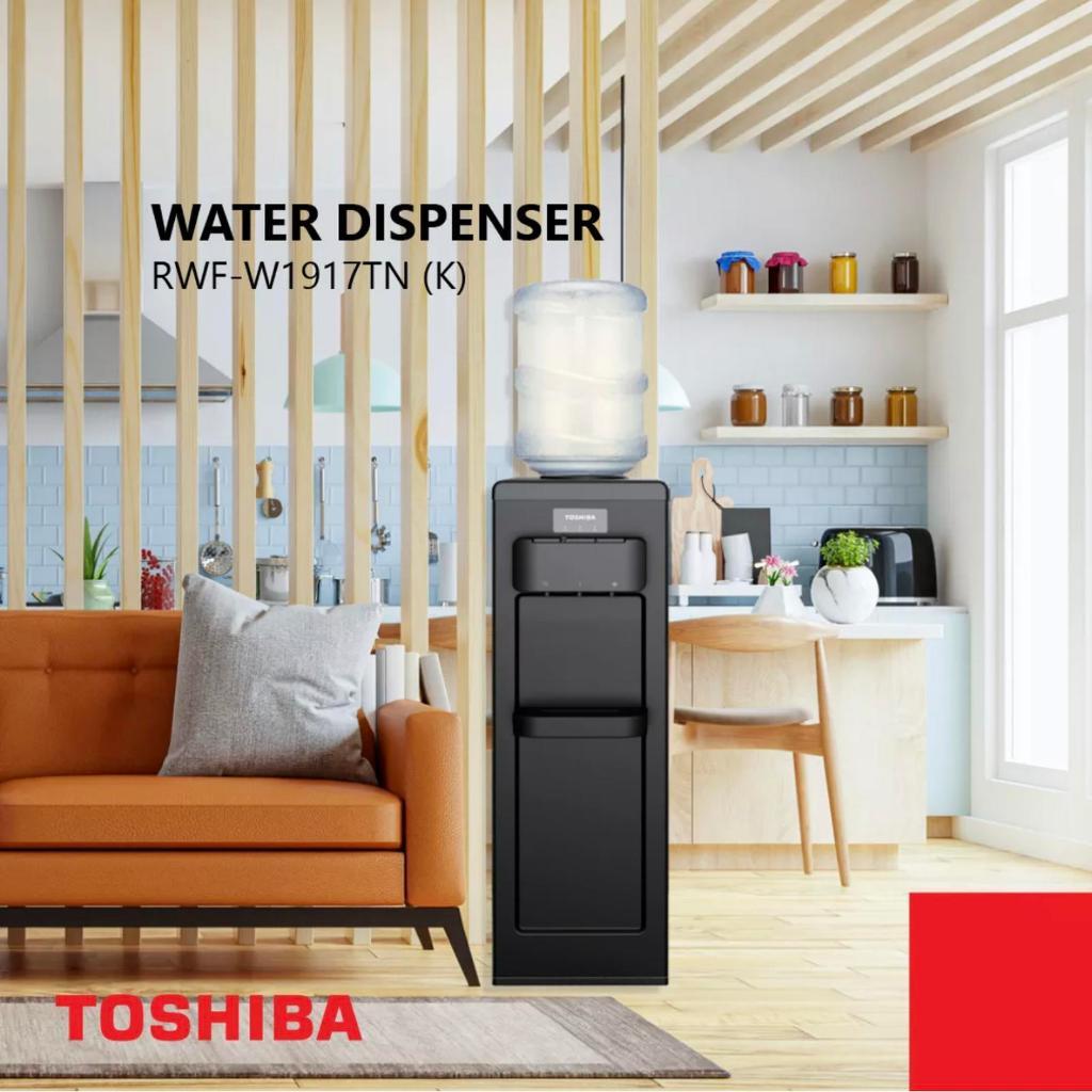 Dispenser Toshiba Galon atas Top loading TOSHIBA Top Loading Water Dispenser RWF-W1917TN(K)