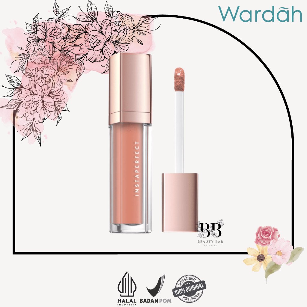 WARDAH - Instaperfect Suede Lip Matte (MLBB Nude Lip Cream, Cover Blurry, Transfer Resistant)