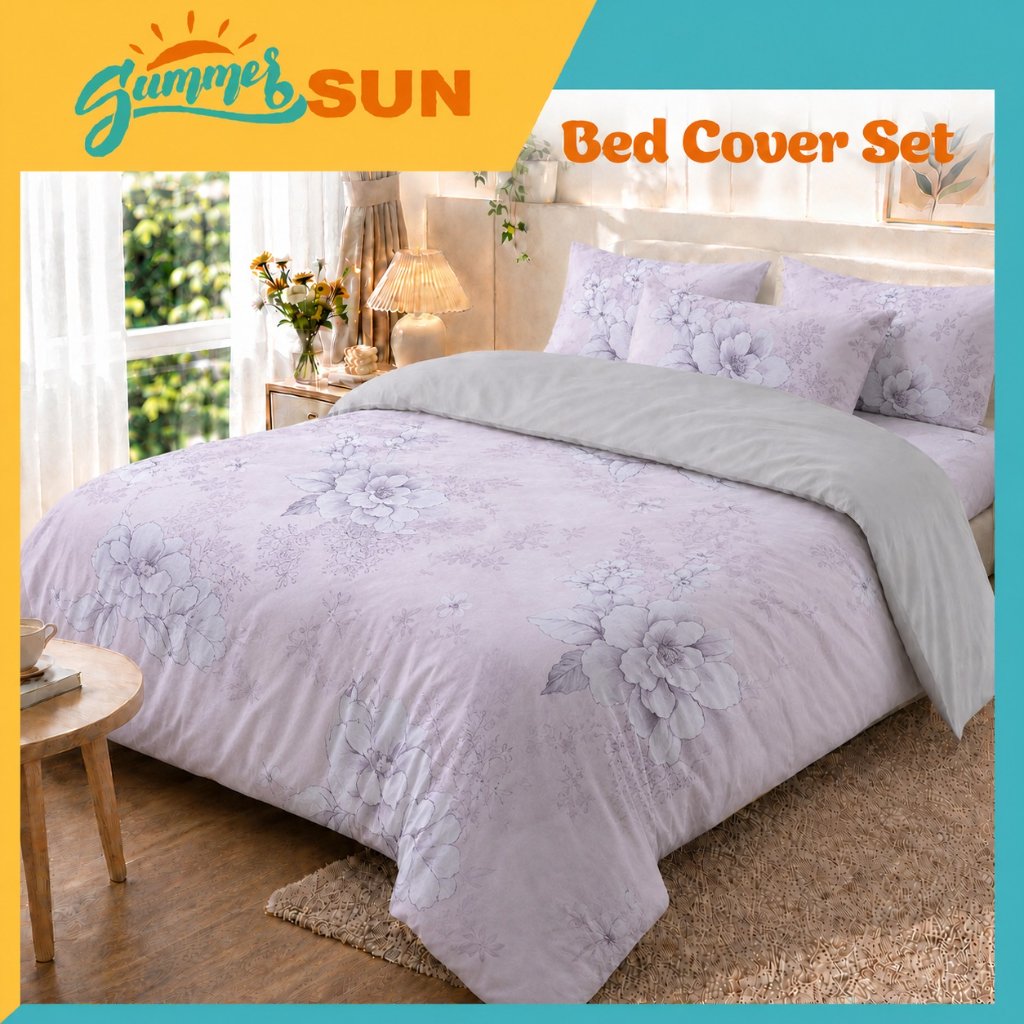 Bed Cover Set Samira Mix Silver - Summersun