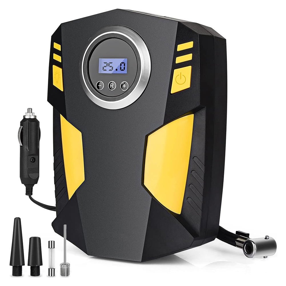 Pompa Inflator Portabel Tampilan Digital Pompa Inflator Ban Listrik 150 PSI