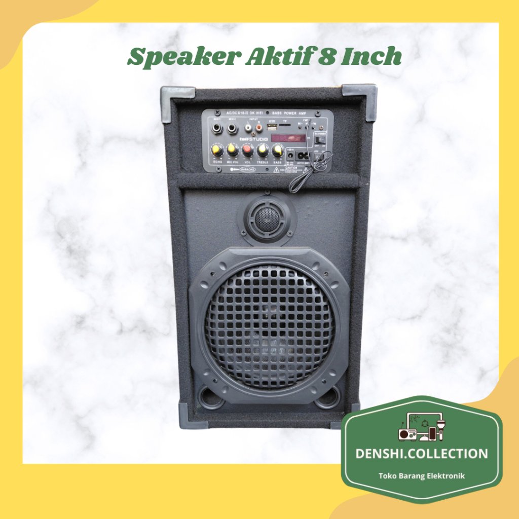 Speaker Aktif 8 Inch I Speaker Karaoke I Speaker Tahlil - Black