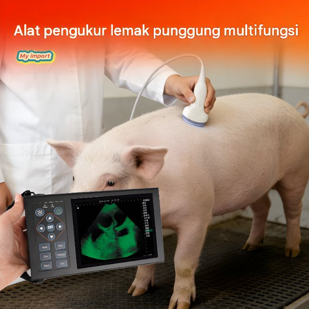 Mesin USG portabel untuk peternakan, USG Doppler warna untuk deteksi kehamilan, mesin USG definisi t
