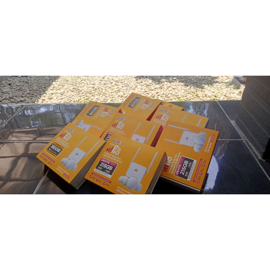 Hifi Air Indosat HKM Kuota 180GB Setahun Sudah Termasuk SIM Card TRI