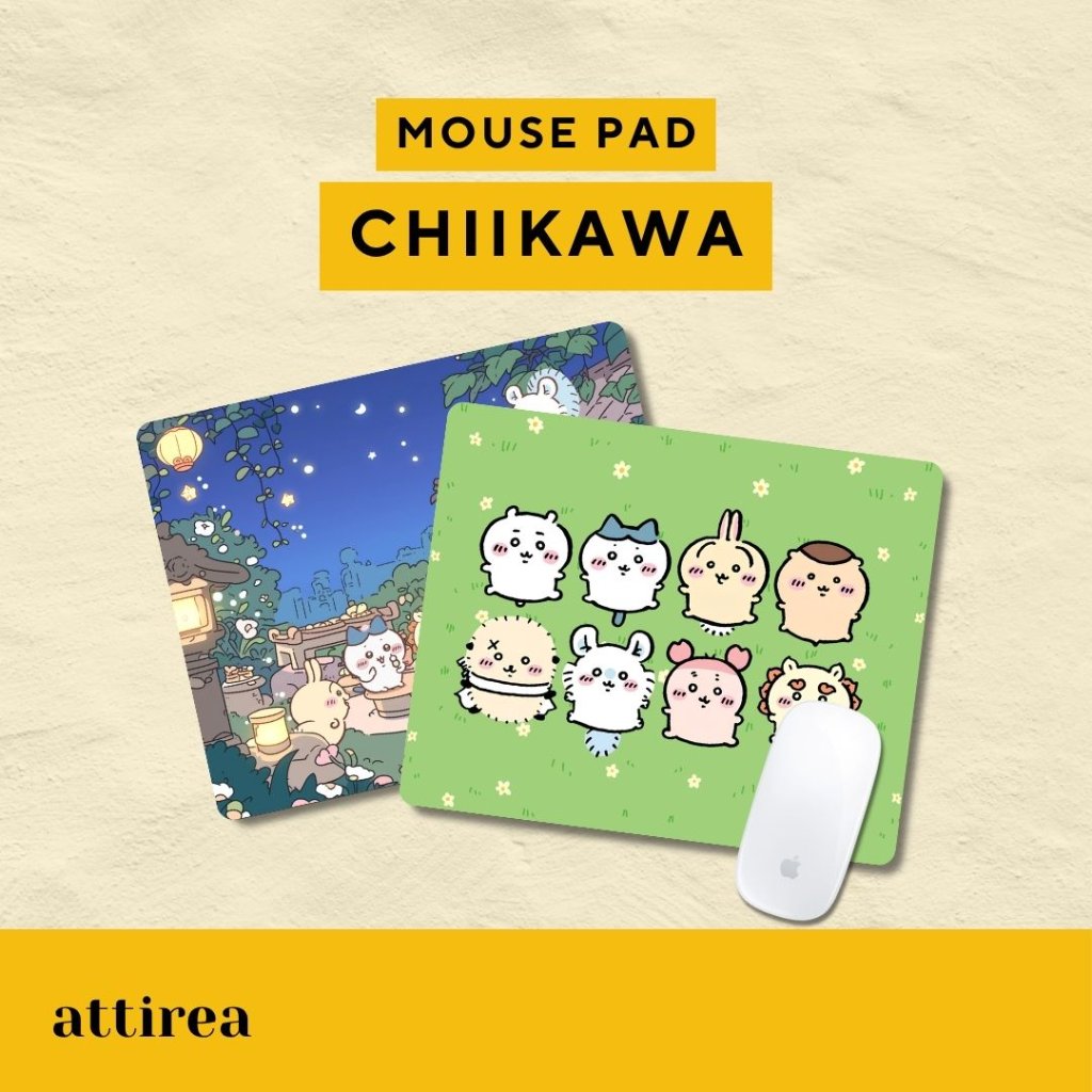 Mouse Pad Chiikawa | Alas Mousepad Premium Gaming Antislip Souvenir Hadiah Unik Lucu Kartun