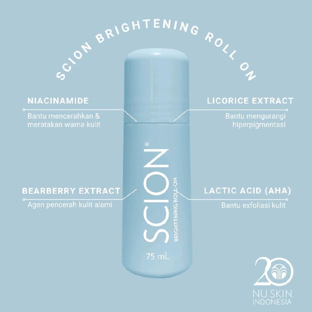 SCION I Whitening Roll On Deodorant 75ml - Scion Whitening Roll On