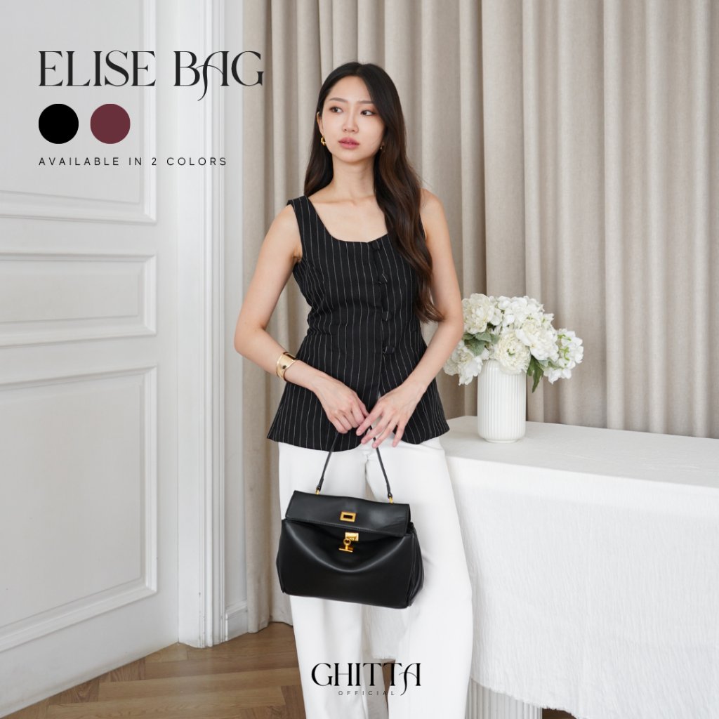 GHITTA - ELISE BAG | TAS ELEGAN RODEO WANITA SLING BAG SHOULDER DAN HAND BAG | TAS KERJA ELEGAN WANI