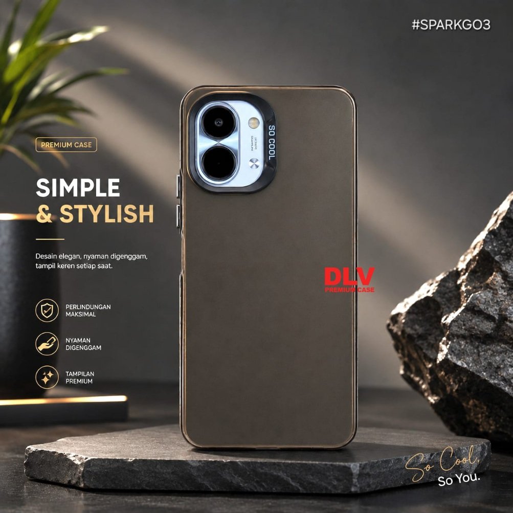 TECNO SPARK GO 3 TECNO SPARK GO 2 TECNO SPARK GO 1 CASE IMD SOCOOL BLACK CASE SOCOOL HITAM TECNO SPA