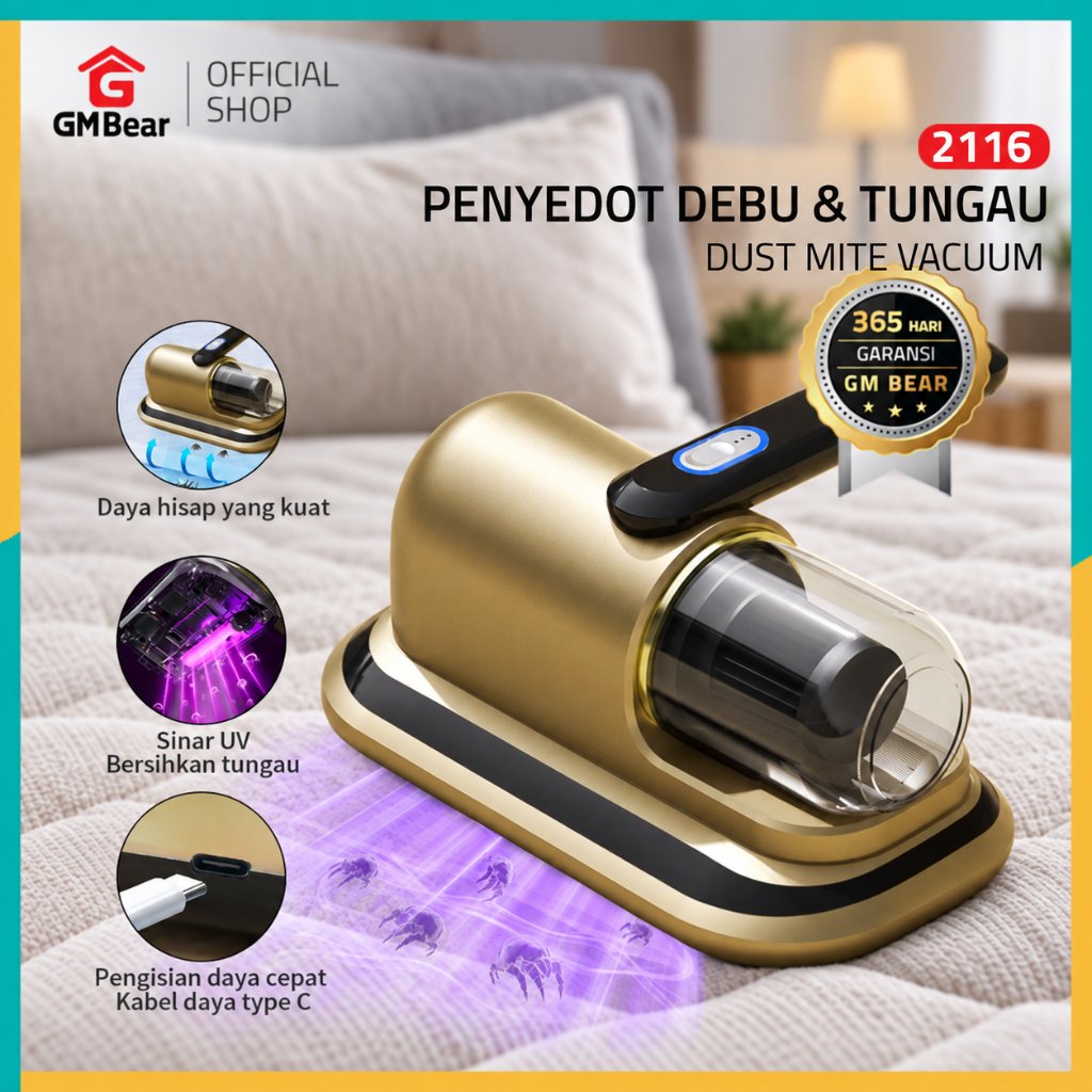 Vacuum Cleaner Kasur UV Anti Tungau Penyedot Debu Karpet dan Springbed