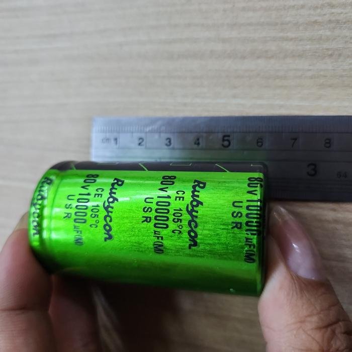 Elco 10000uf 80v Rubycon USR HIJAU Original