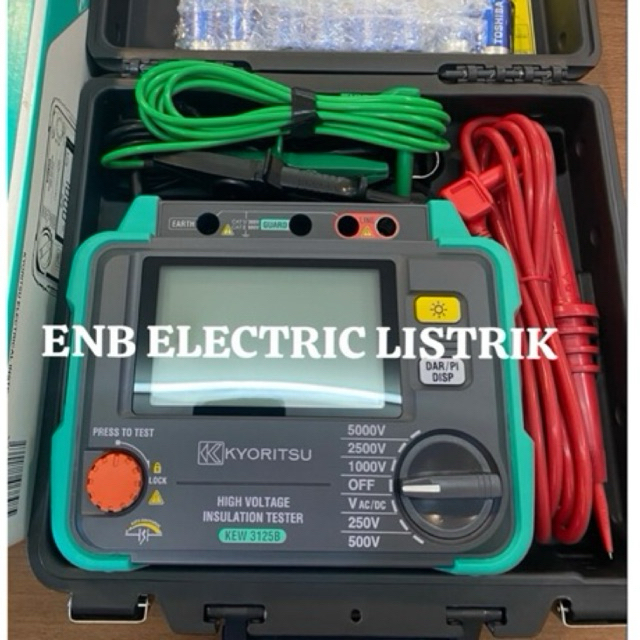 Kyoritsu 3125B High Voltage Insulation Tester Kyoritsu 3125B ORIGINAL 100% BARU
