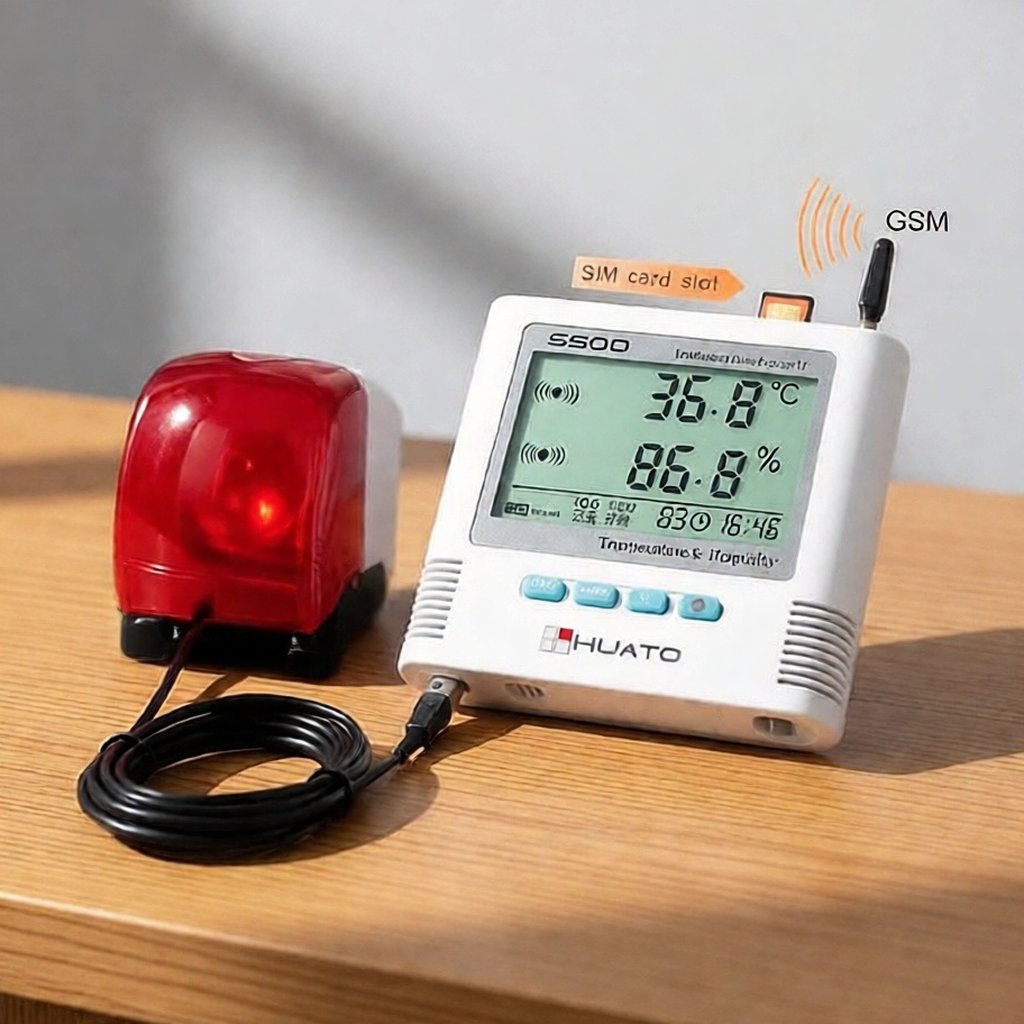 Huato S500-EX-GSM Thermohygrometer Data Logger with GSM Alarm