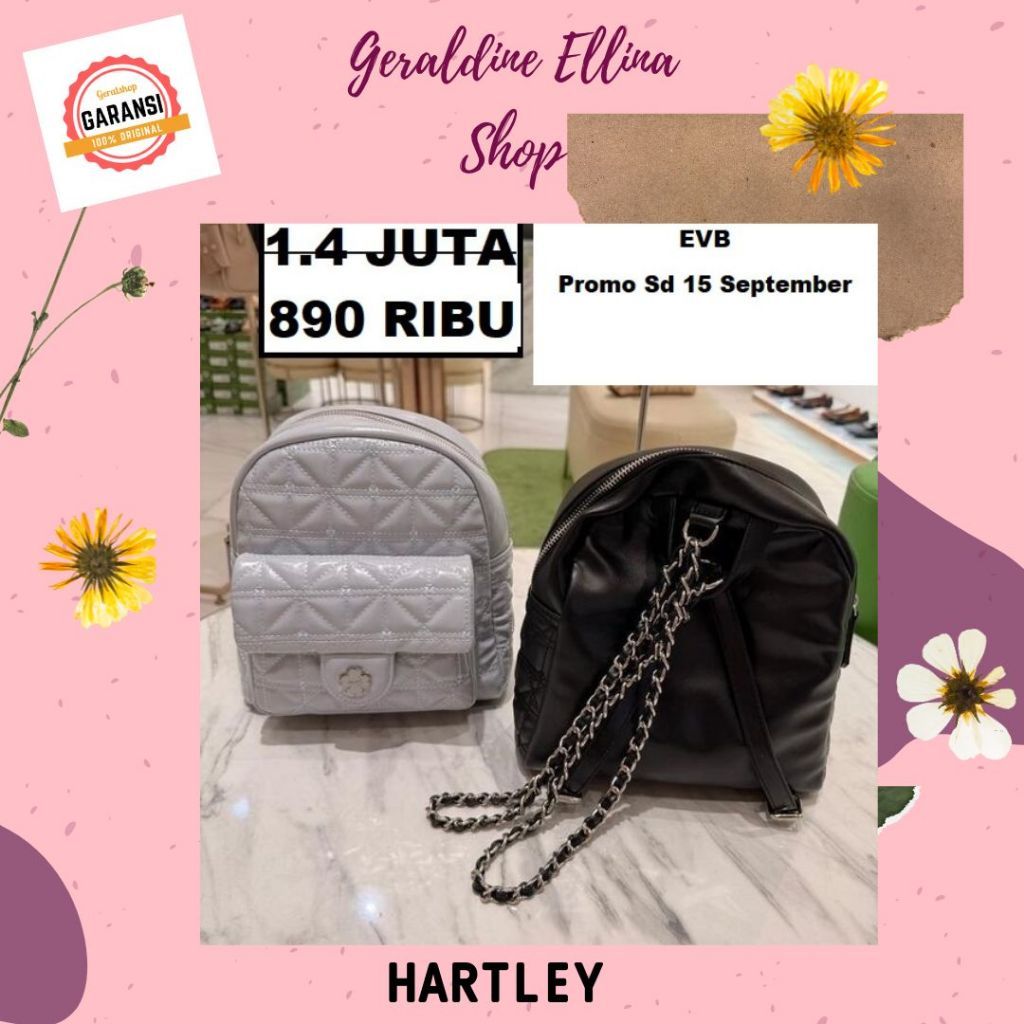 Tas wanita sale ransel backpack EVB original 100% seri HARTLEY