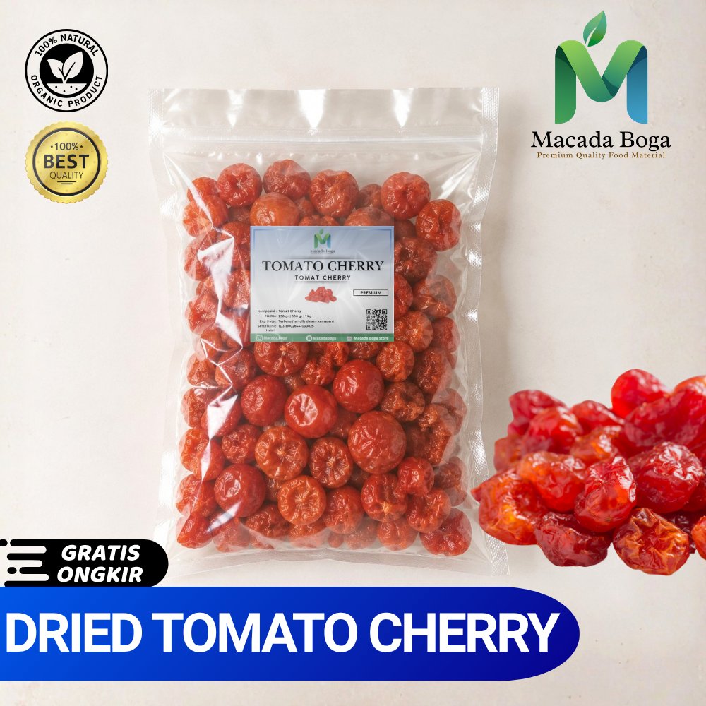 Dried Tomato Cherry Premium 1 Kg | Tomat Ceri Kering Import Untuk Salad Pasta Bakery