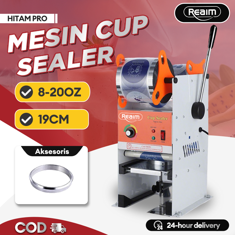 Reaim Mesin cup sealer plastik sealer plastik press mesin pres cup gelas plastik mesin press plastik