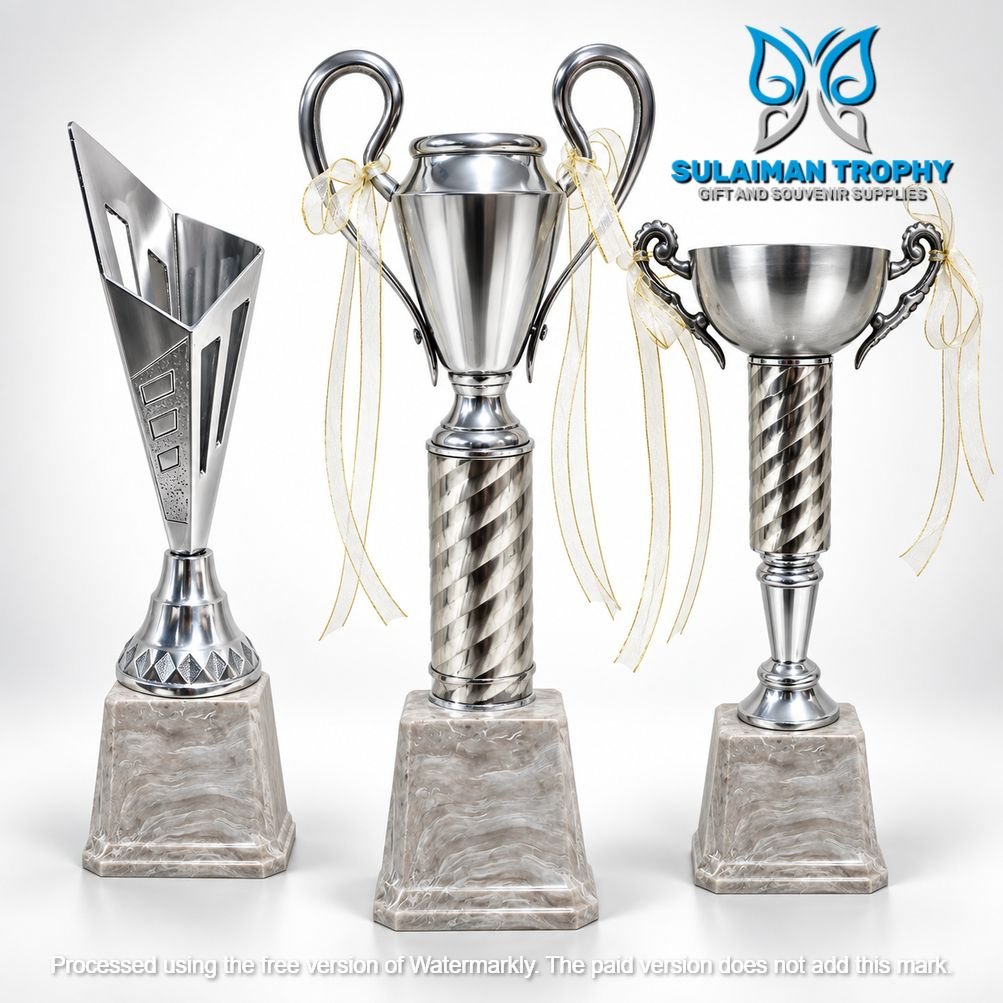 Piala / Trophy Timah Logam Besi Lokal UCL Champion Custom Tulisan