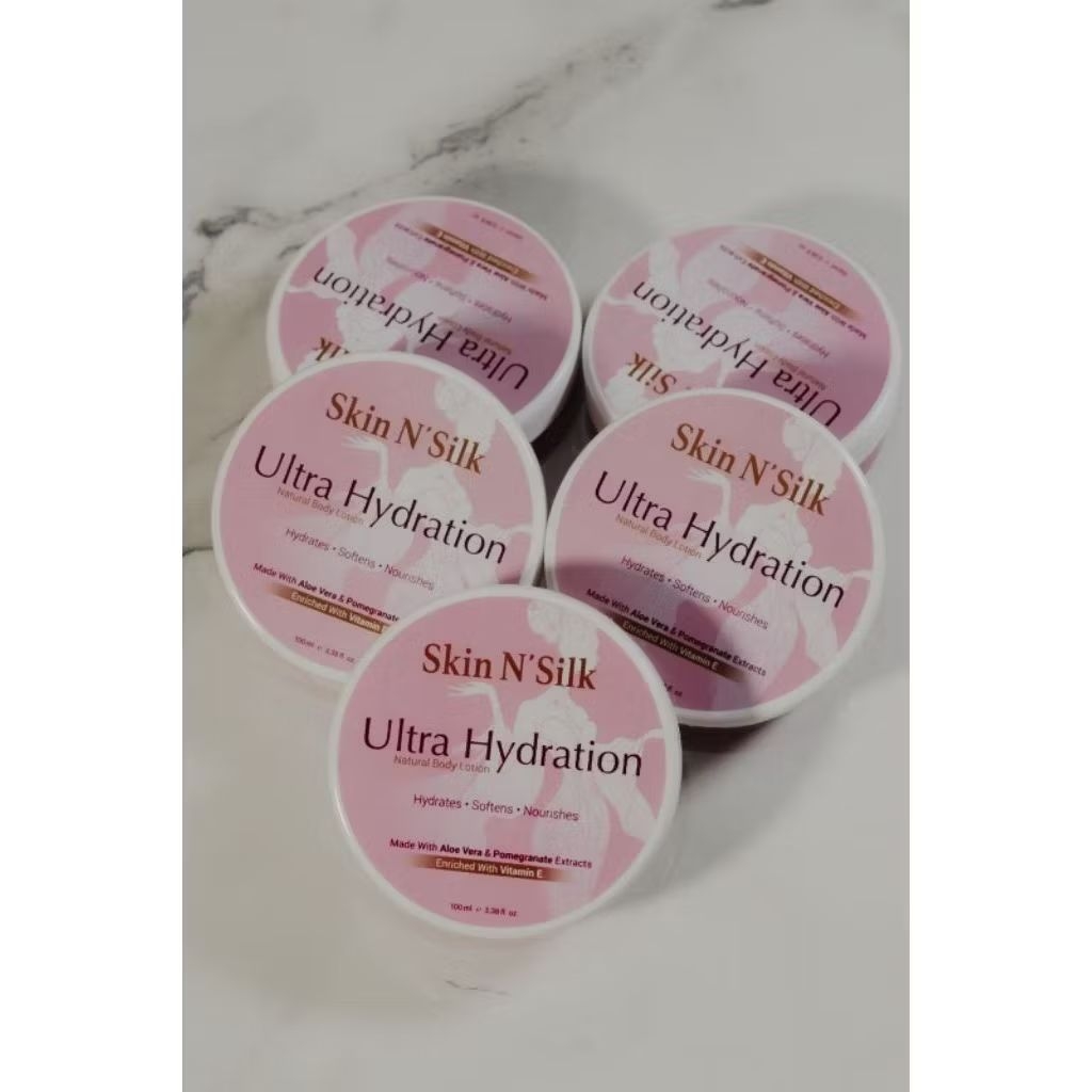 Skin N' Silk Body Lotion, Tersedia dalam 2 kemasan yakni Ukuran Besar (250 ml) & Ukuran Kecil (100 m