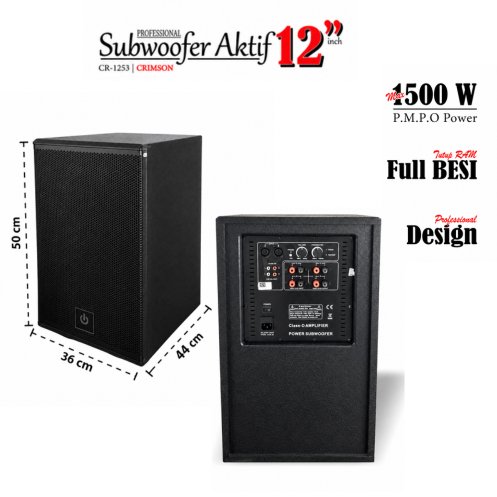 Subwoofer 12 inch Crimson CR1233 Subwoofer active 12’’ cr1233
