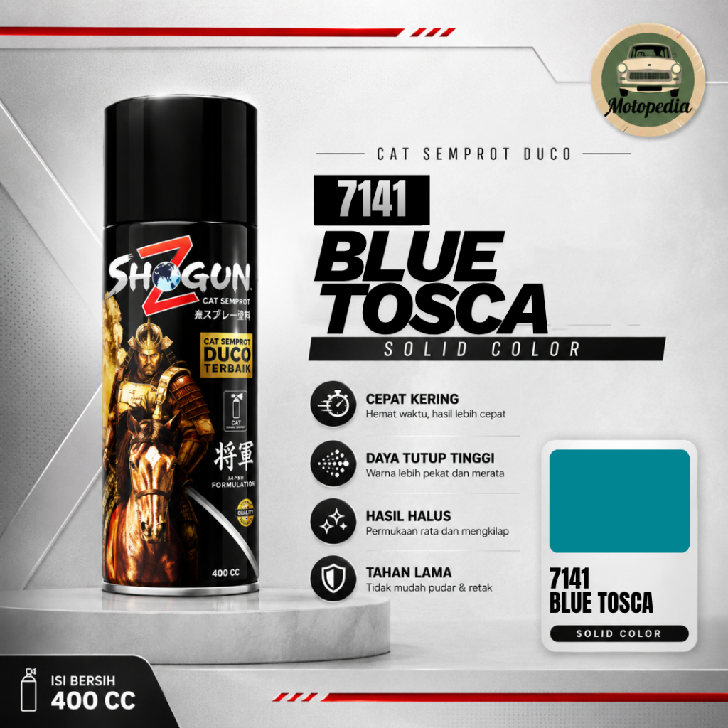 Cat Semprot Pilok Pilox Pylox Shogun Z Biru Blue Tosca Hijau Toska 7141