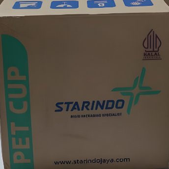 1 DUS GELAS PLASTIK BAHAN PET 12 OZ/14OVAL OZ DAN 16 OZ MEREK STARINDO