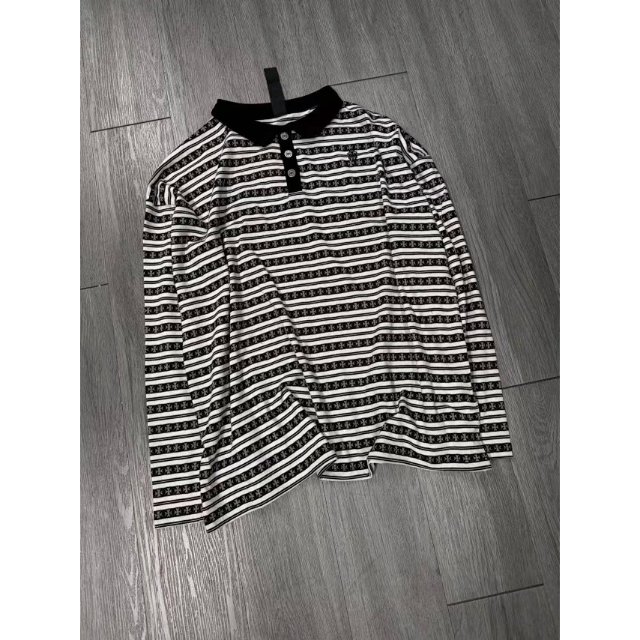 Chomper Stripe LS Shirt - CH Matty Boy - Black/White