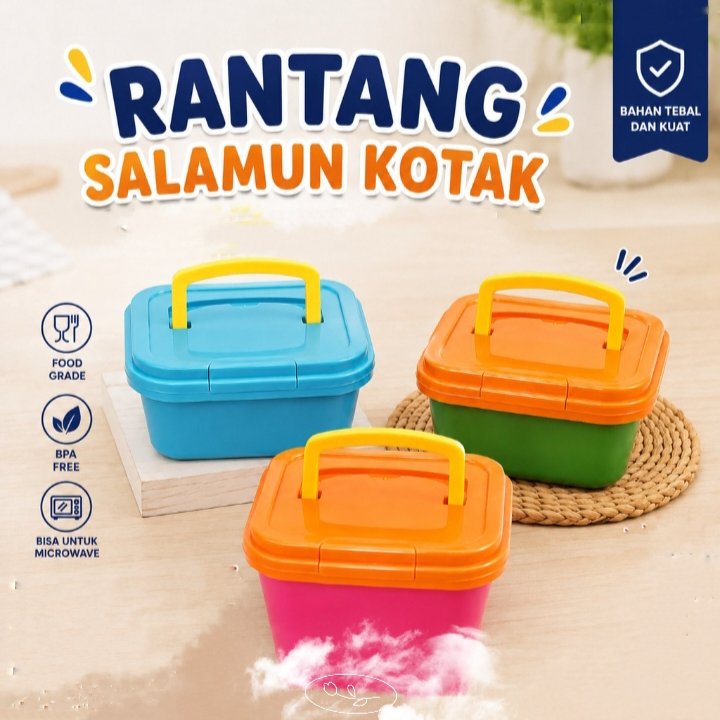 RANTANG KOTAK PLASTIK / RANTANG SALAMUN PLASTIK / RANTANG MAKANAN
