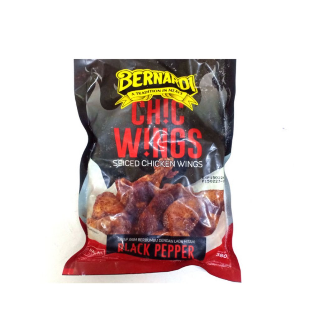 Bernardi Chic WIngs Blackpepper Chicken Wings 380gr