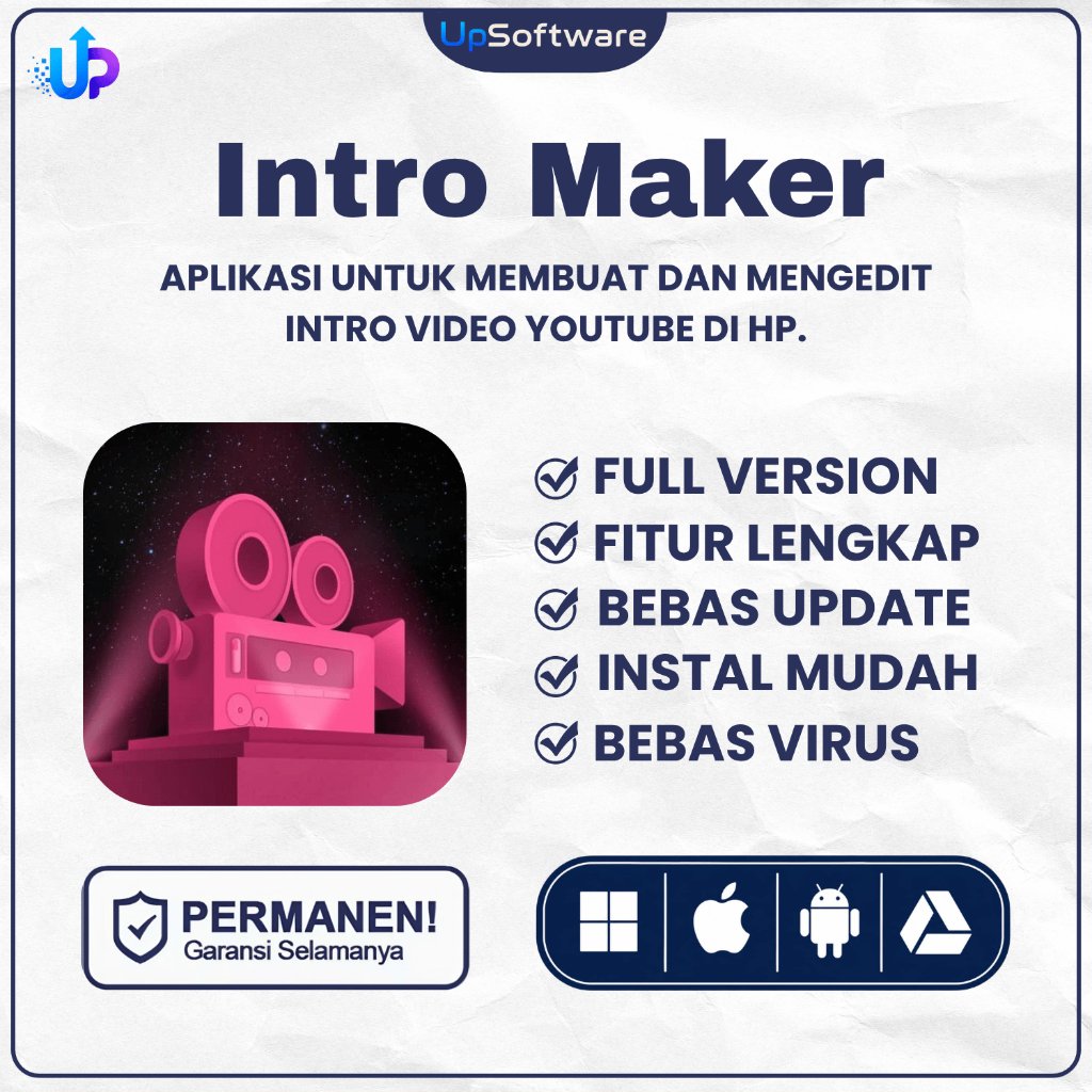 [S0422] Intro Maker VIP - Aplikasi andro Edit Intro Video Youtube Kamu Membuat Intro Perkenalan di h