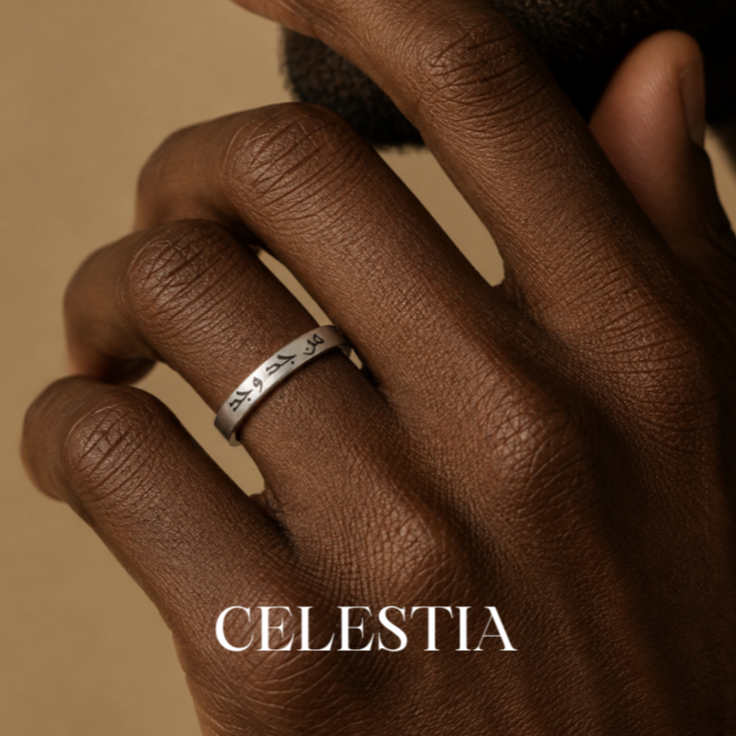 MAN JADDA WA JADDA RING STERLING SILVER 925 by Celestia