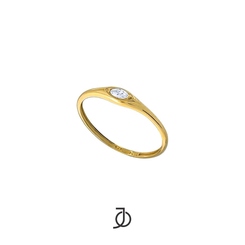 JO Cincin Emas - Marquise Signet Ring 17k