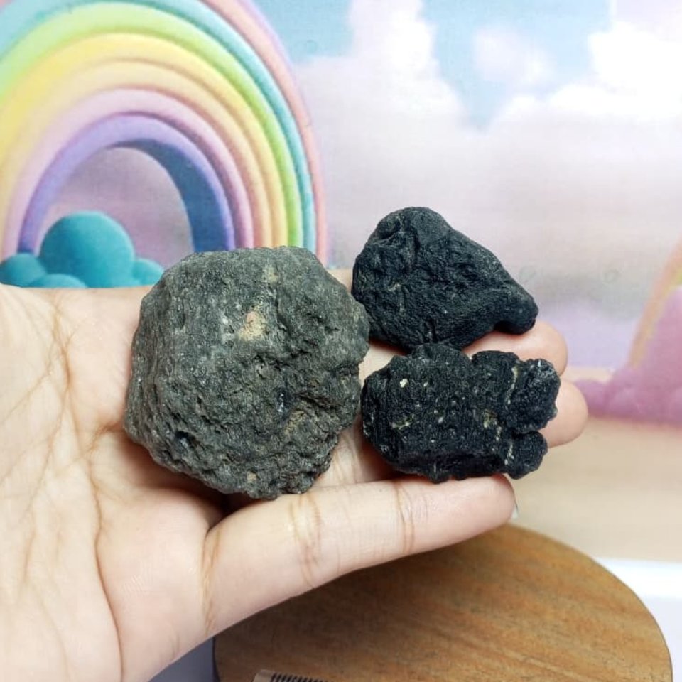 Tektite Tibet Rough / Raw (2) Asli Batu Alam