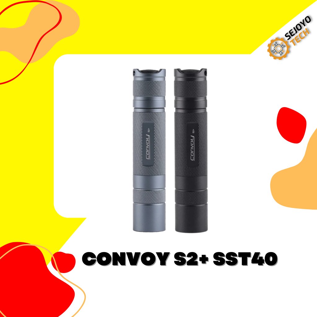 Senter Convoy S2+ SST40 | Center Convoy S2+ 6500K GREY BLACK