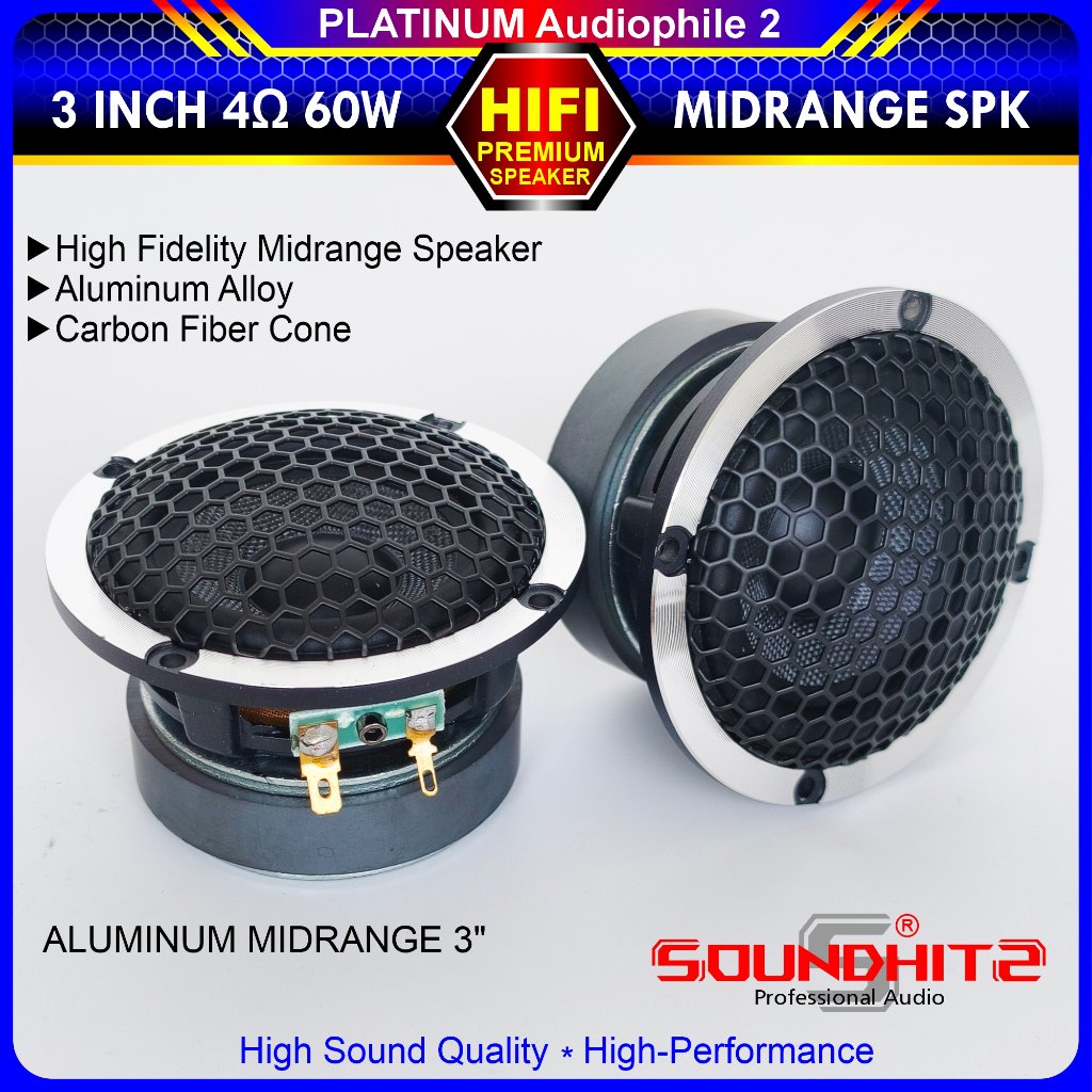 Speaker 3" inch Midrange Vocal Midle Medium Hifi Speker Mid-Range SOUNDHITS SQ-3507R