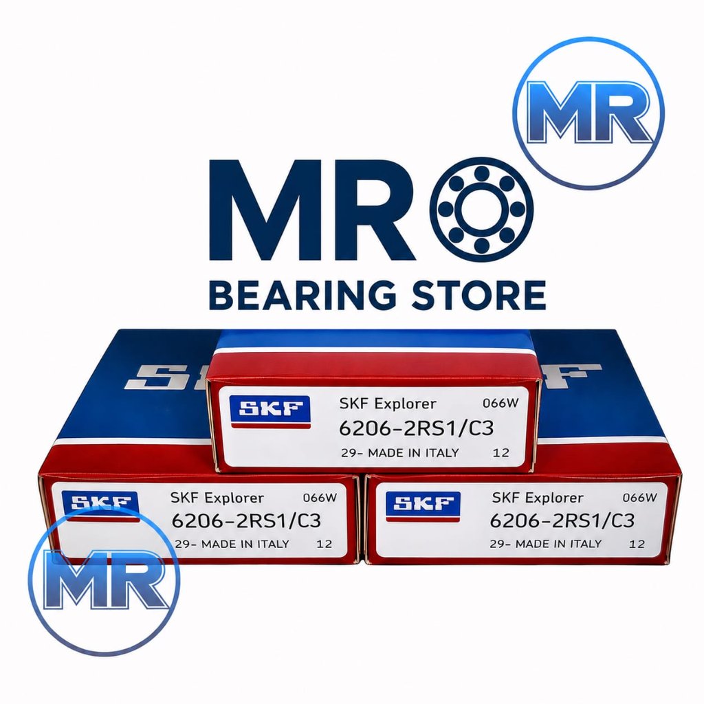 BEARING 6206 2RS1 / 62062RS1 / 6206 RS1 SKF C3