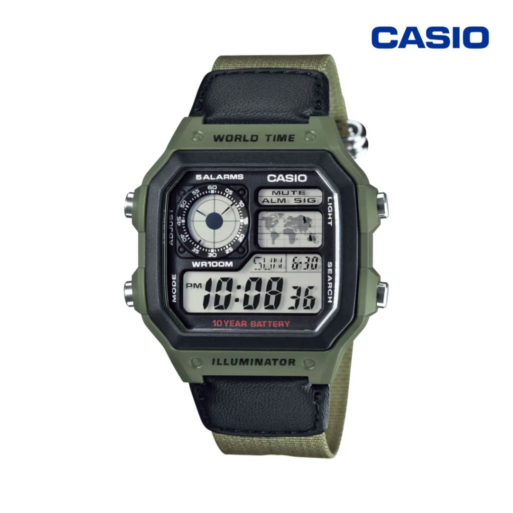 Jam Tangan Pria CASIO AE-1200WHB-3BVDF Digital