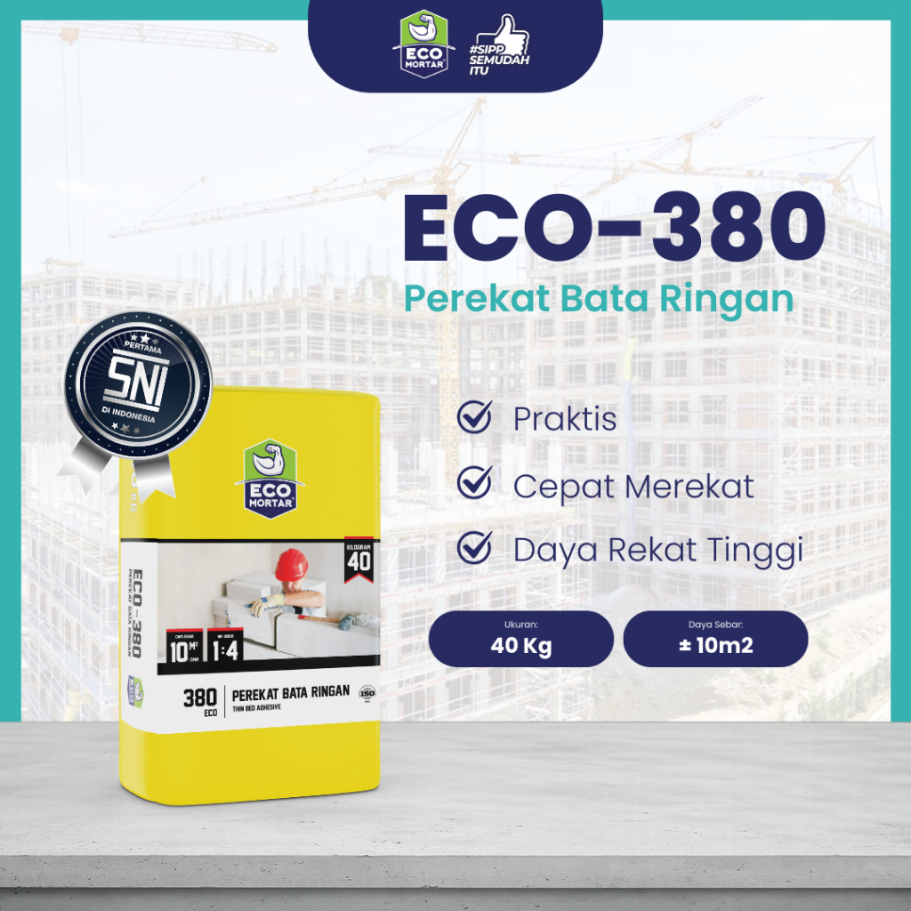 Semen Instan Thinbed Eco Mortar ECO-380