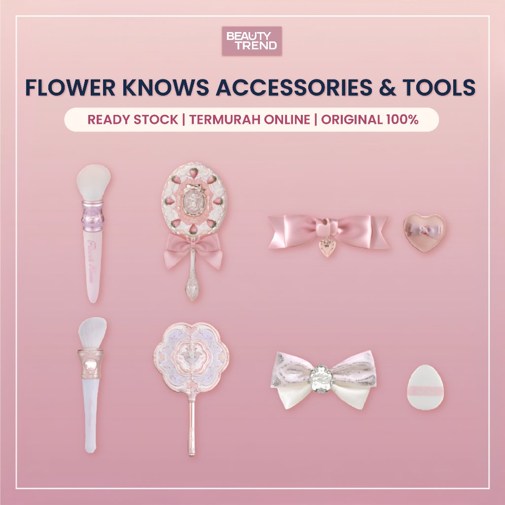 [READY ORI] Flower Knows Accessories Flower Knows Mirror Flower Knows Brush Flower Knows Hair Clip