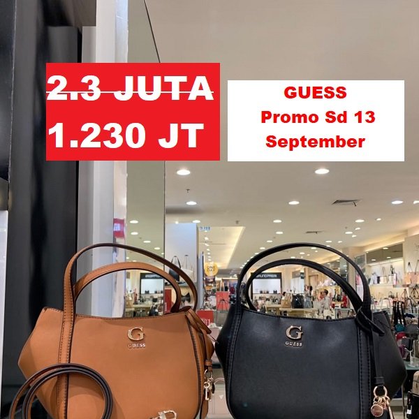 GUESS Tas wanita COLEEN SMALL satchel bag ORIGINAL