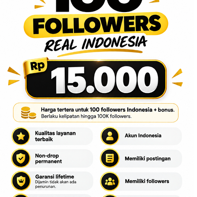 TIKTOK FOLLOWERS REAL INDO