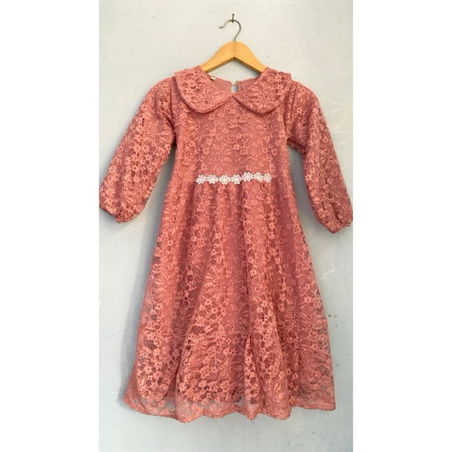 PL GAMIS BRUKAT ANAK PINK