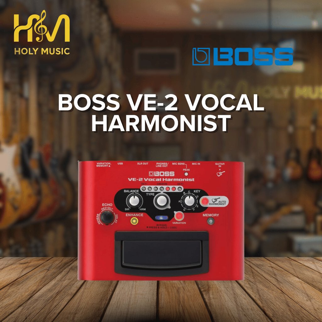 BOSS VE-2 Vocal Harmonist Pedal Efek Vokal
