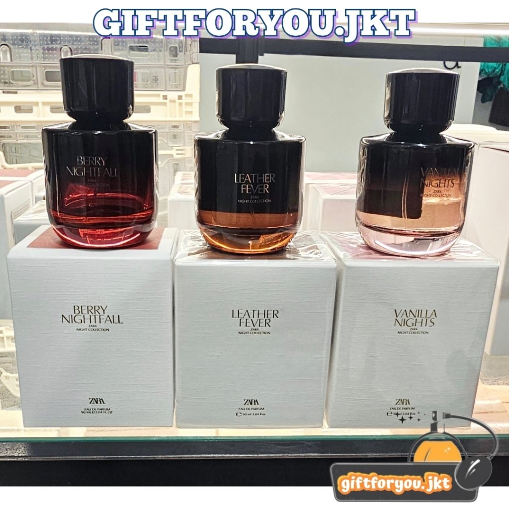 Parfum Zara Berry Nightfall Leather Fever Vanilla Nights Vanilla After Dark Cherry Smoothie Marshmal