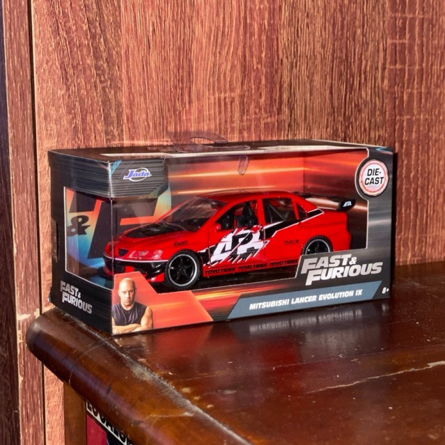Jada Toys Fast & Furious – Sean's Mitsubishi Lancer Evolution IX Red | Premium Diecast Scale 1:32 Or